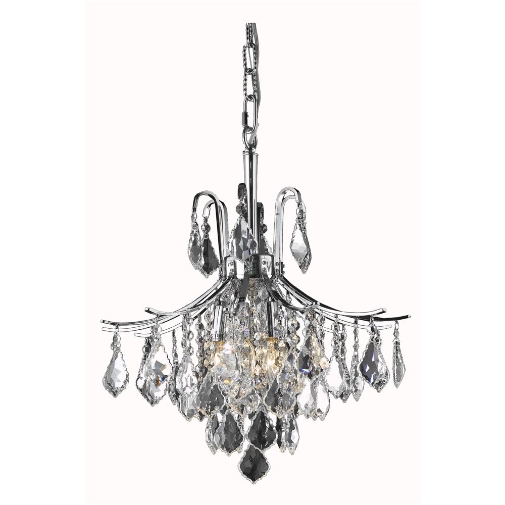 Living District by Elegant Lighting LD8100D16C  Amelia Collection Pendant D16in H18in Lt:6 Chrome Finish 